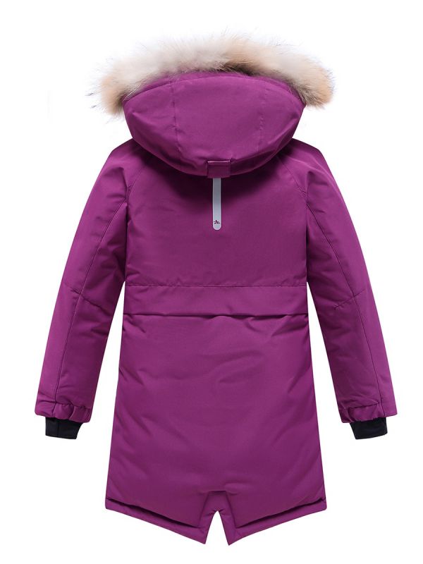 Winter Valianly teenage parka for girls purple 9240F